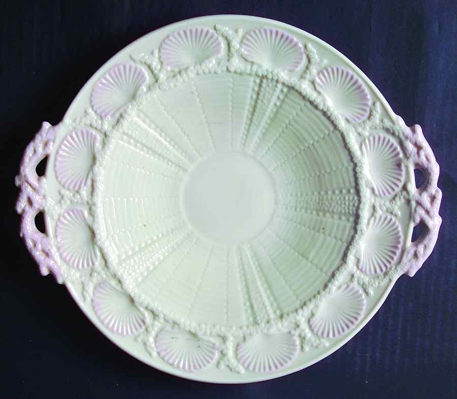New Shell Pink (No Trim) Bread Serving Plate by Belleek Pottery (Ireland)-1