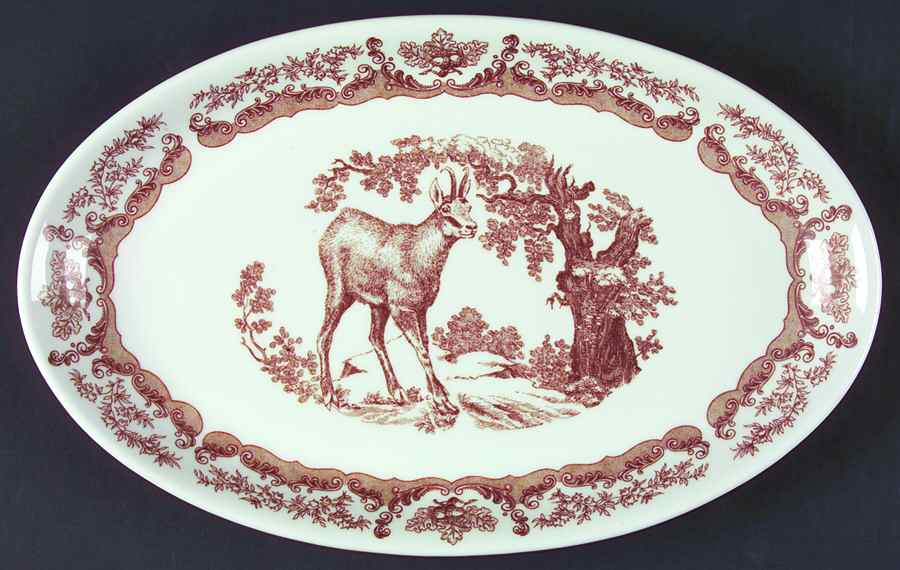 BOH163 14" Oval Serving Platter by Bohemia Ceramic Works-1