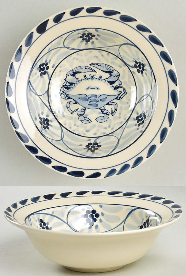 Blue Crab Coupe Cereal Bowl by Blue Crab Bay Co-1