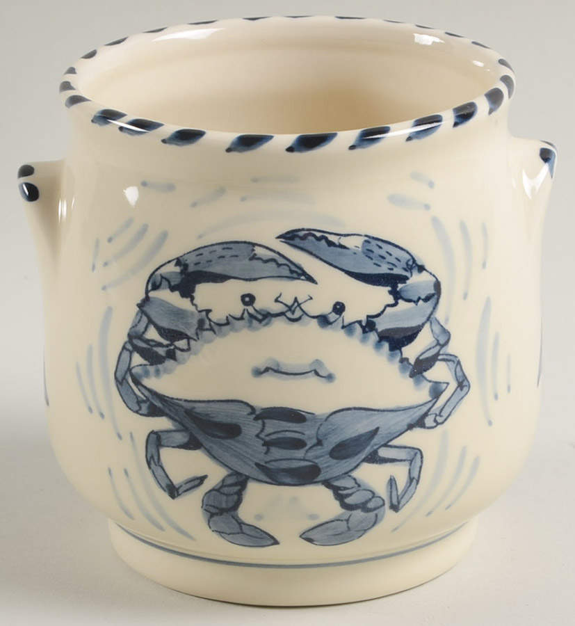 Blue Crab Sugar Bowl No Lid by Blue Crab Bay Co-1