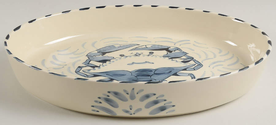 Blue Crab 13" Oval Open Casserole by Blue Crab Bay Co-1