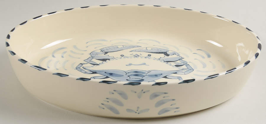 Blue Crab 12" Oval Open Casserole by Blue Crab Bay Co-1