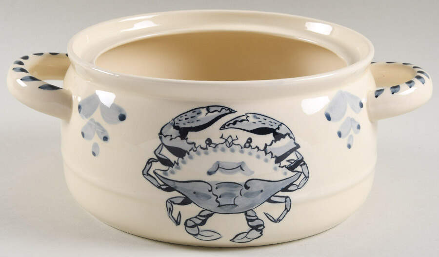 Blue Crab Tureen No Lid by Blue Crab Bay Co-1