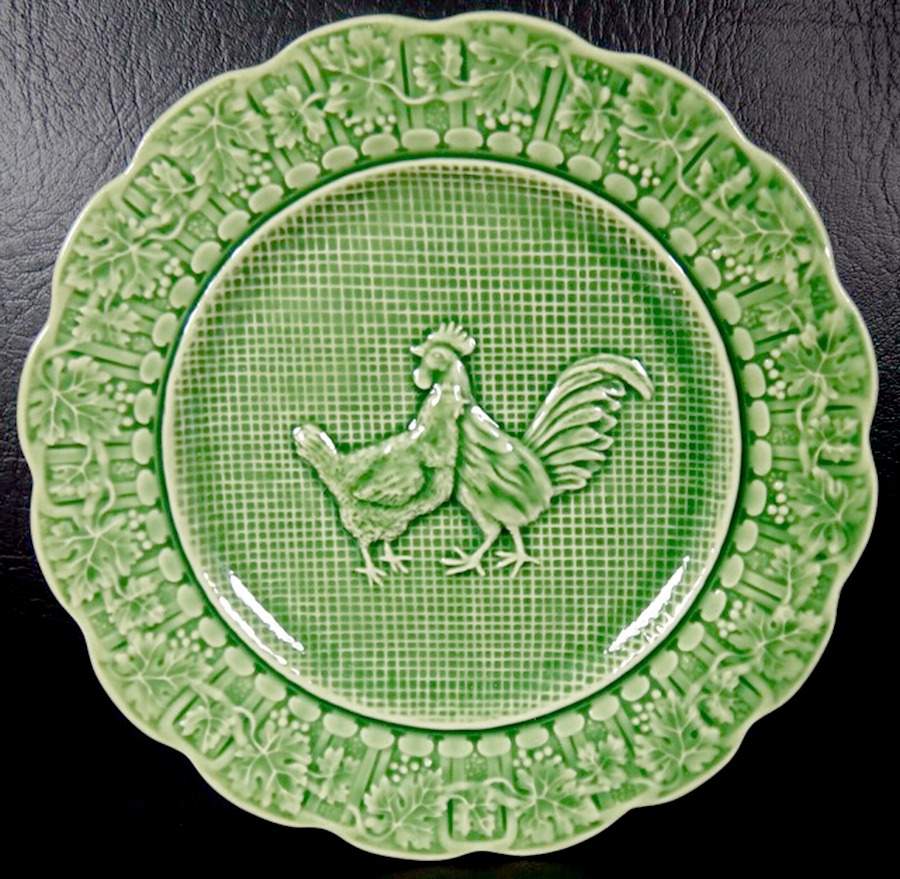 Hen & Rooster Salad Plate by Bordallo Pinheiro-1