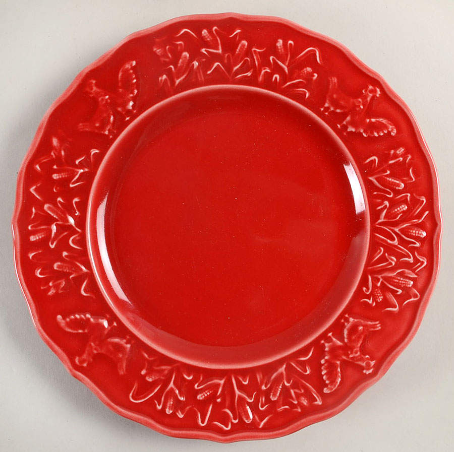 Hen & Rooster Salad Plate by Bordallo Pinheiro-1