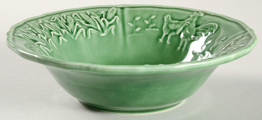 Hen & Rooster Coupe Soup Bowl by Bordallo Pinheiro-1
