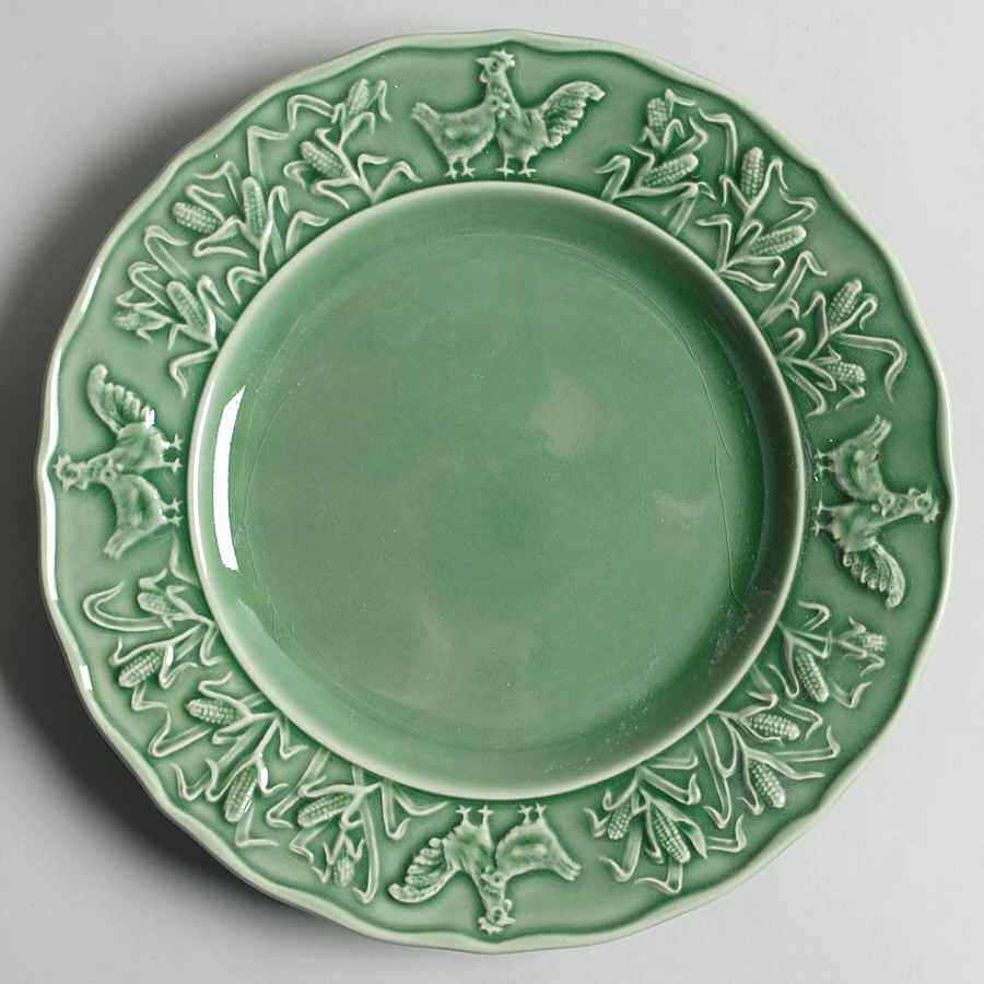 Hen & Rooster Salad Plate by Bordallo Pinheiro-1