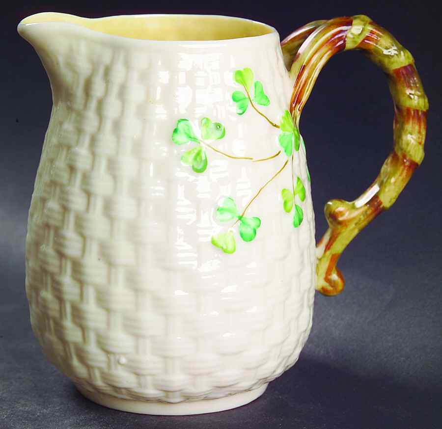 Shamrock (Older Black Backstamps) 12 Oz Jug by Belleek Pottery (Ireland)-1