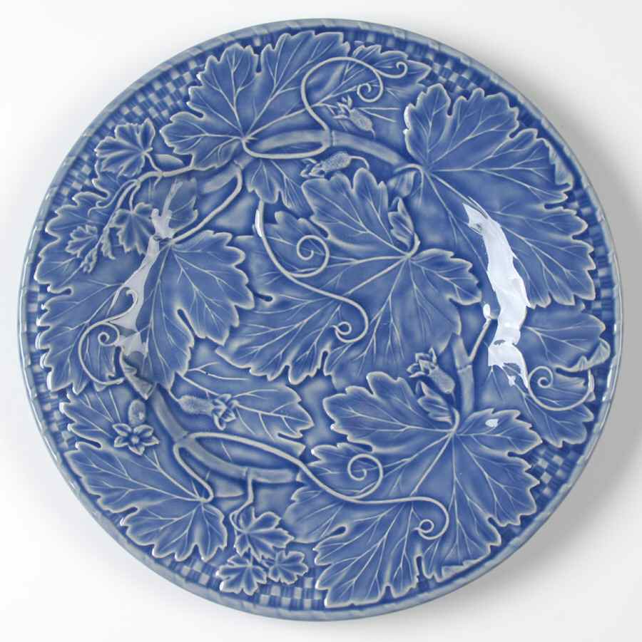 Vine Blue Dinner Plate by Bordallo Pinheiro-1
