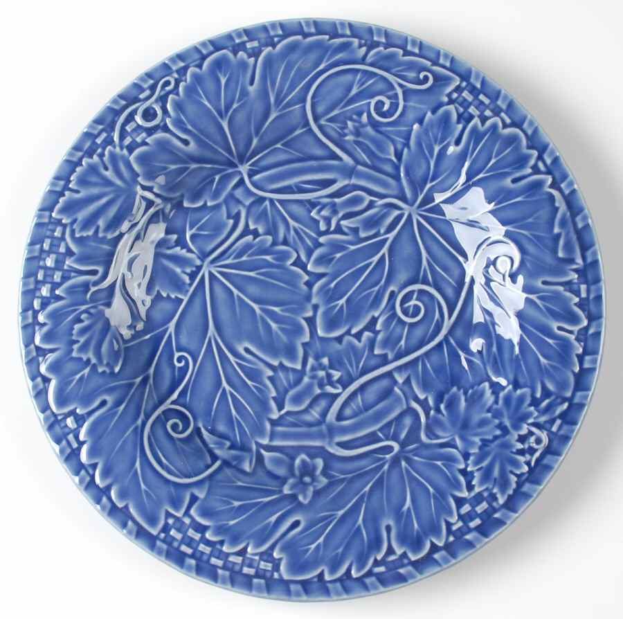 Vine Blue 12" Chop Plate (Round Platter) by Bordallo Pinheiro-1