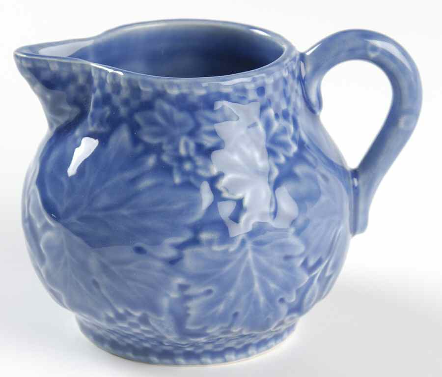 Vine Blue Creamer by Bordallo Pinheiro-1