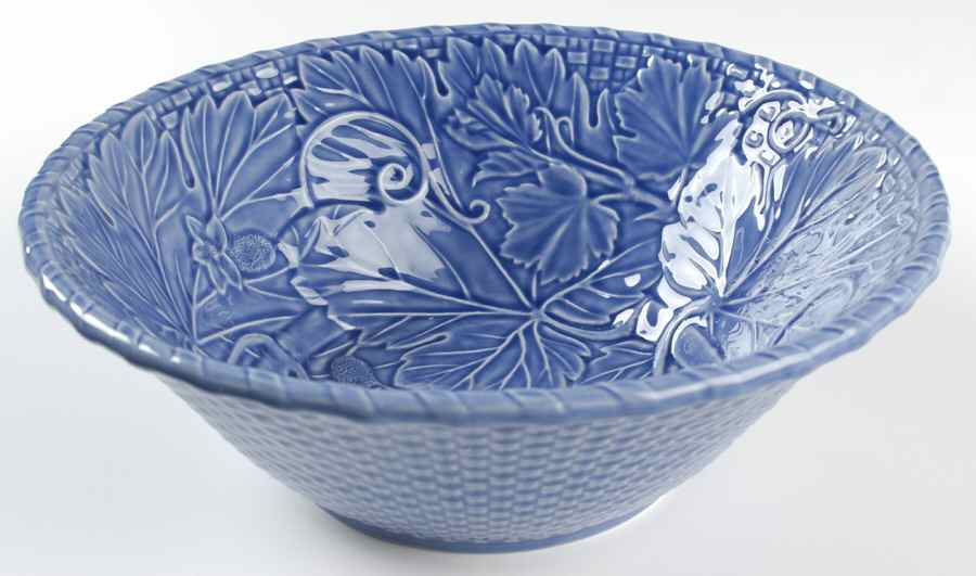 Vine Blue 11" Large Salad Serving Bowl by Bordallo Pinheiro-1