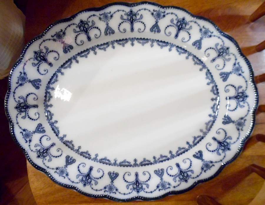 Cairo 15" Oval Serving Platter by Barker & Kent (Eng)-1