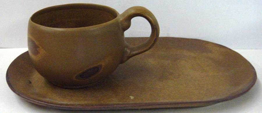 Tavernware Snack Plate & Cup Set by Bennington Potters-1
