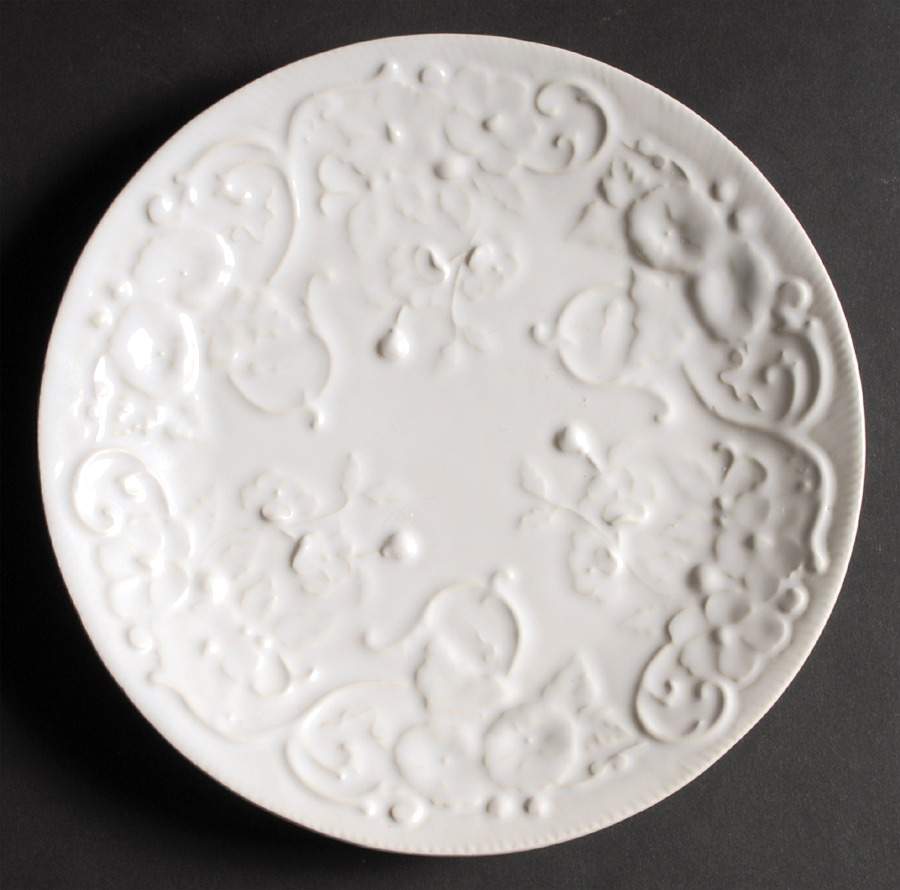 Flowers White Salad Plate by Bordallo Pinheiro-1