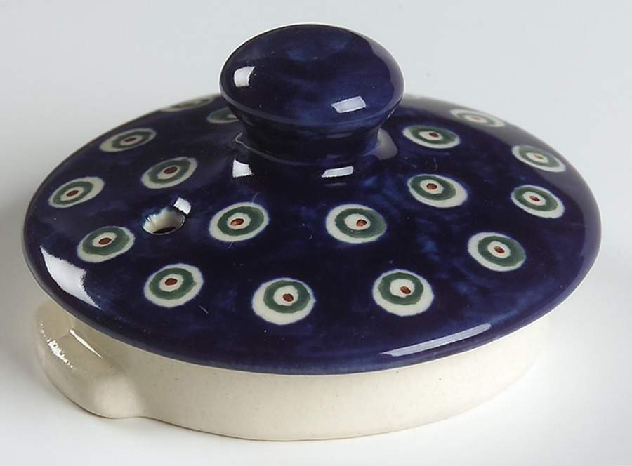 Flowering Peacock Lid for Teapot by BOLESLAWIEC-1