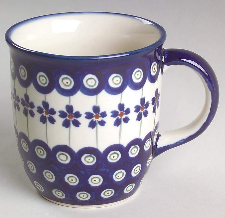 Flowering Peacock Mug by BOLESLAWIEC-1