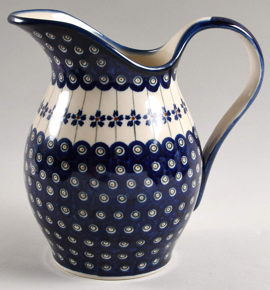 Flowering Peacock 64 Oz Pitcher by BOLESLAWIEC-1