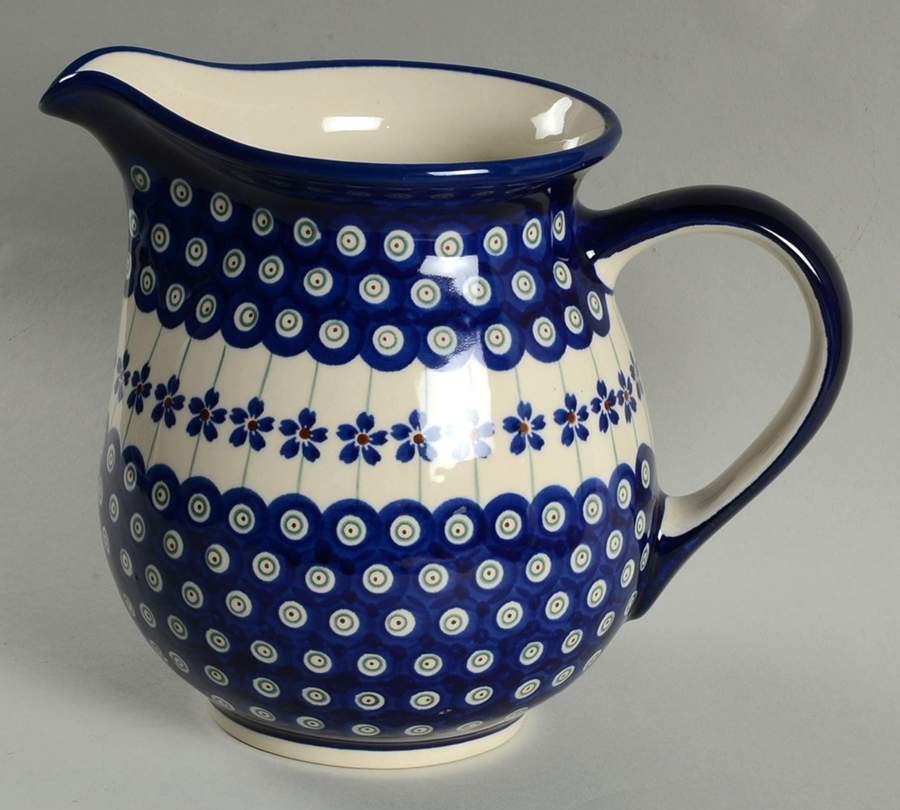 Flowering Peacock 64 Oz Pitcher by BOLESLAWIEC-1