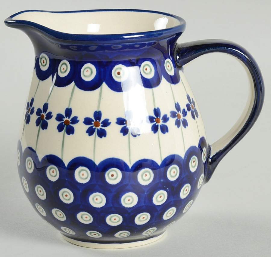 Flowering Peacock Creamer by BOLESLAWIEC-1