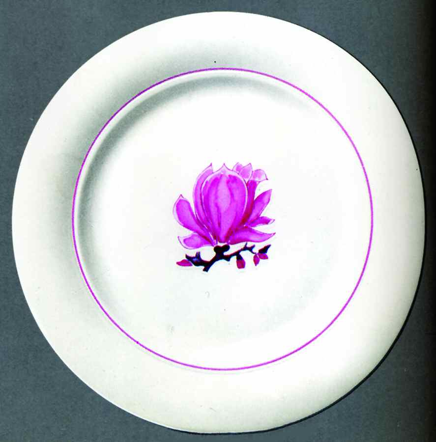 Tulipier Red Dinner Plate by Bernardaud-1