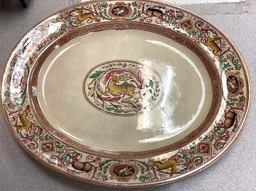Rienzi 14" Oval Serving Platter by Brownfield-1