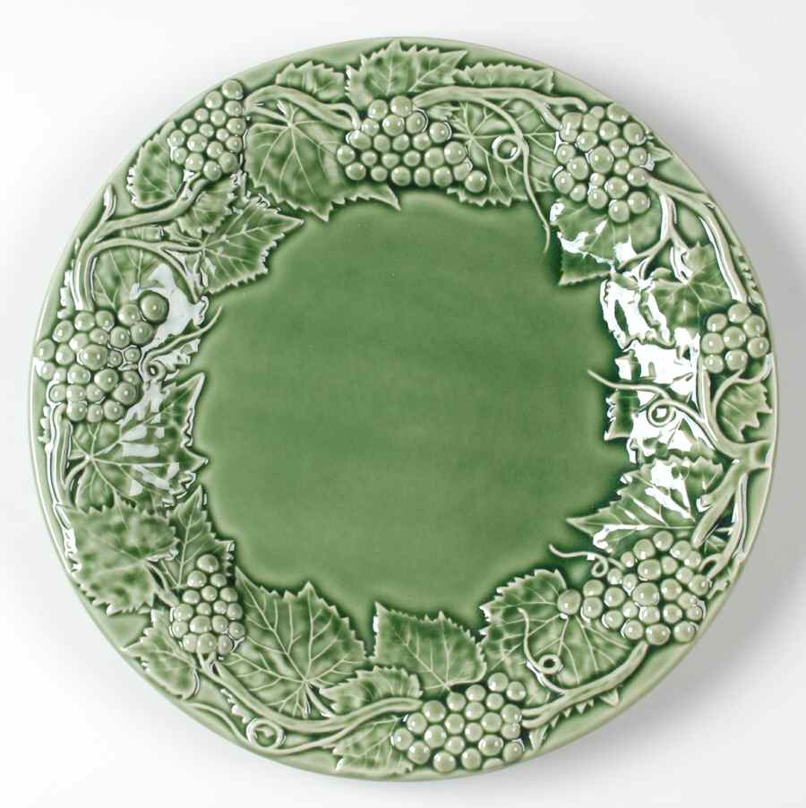 Grape Green Dinner Plate by Bordallo Pinheiro-1