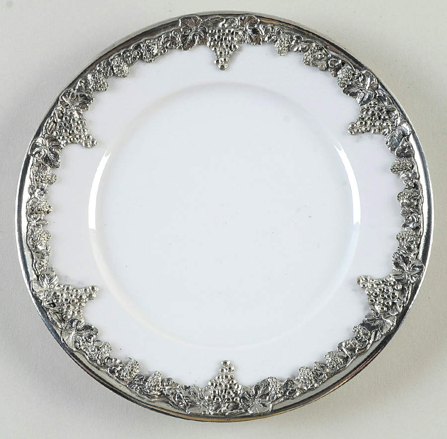 Grape Motif Salad Plate by Brescia Peltro-1