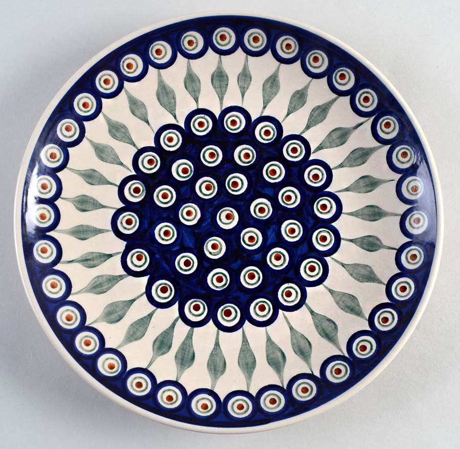 Peacock Dinner Plate by BOLESLAWIEC-1