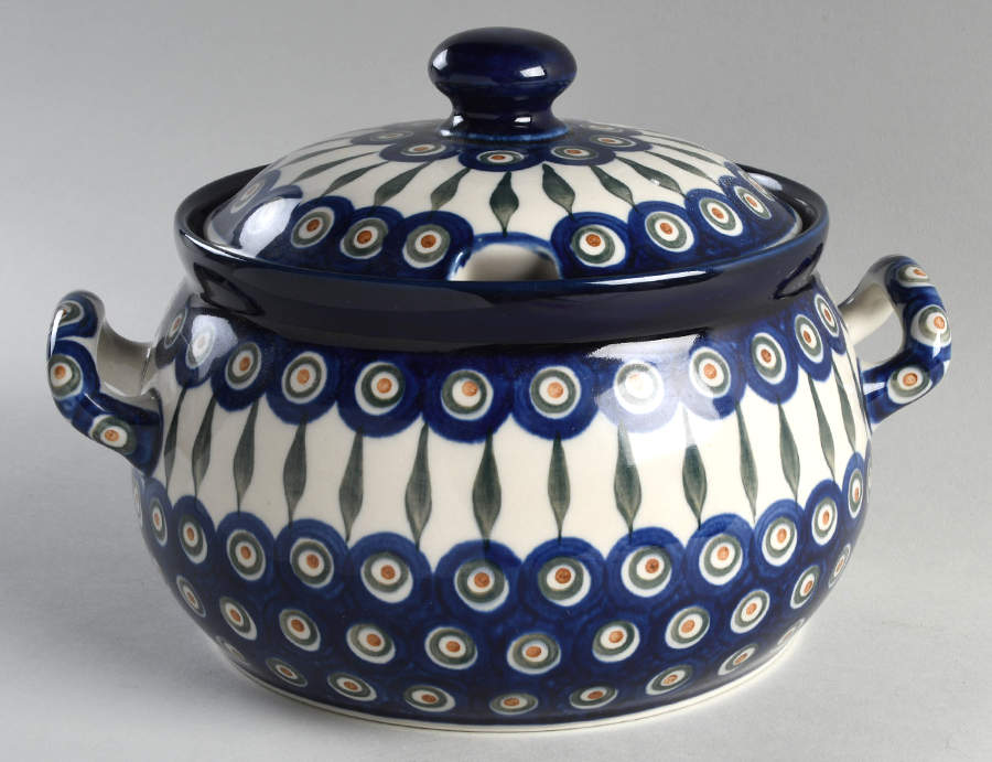 Peacock Tureen &  Lid by BOLESLAWIEC-1