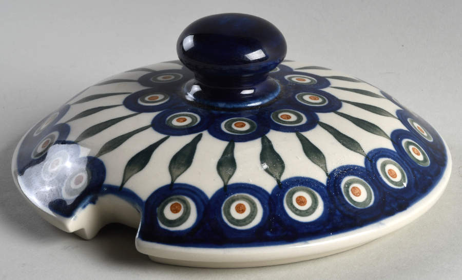 Peacock Lid for Tureen by BOLESLAWIEC-1