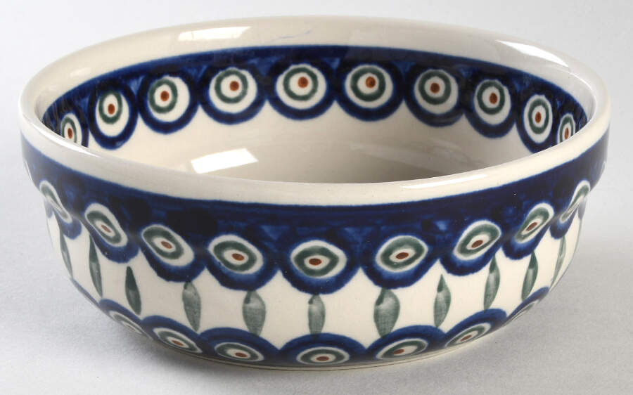 Peacock Chili Bowl by BOLESLAWIEC-1