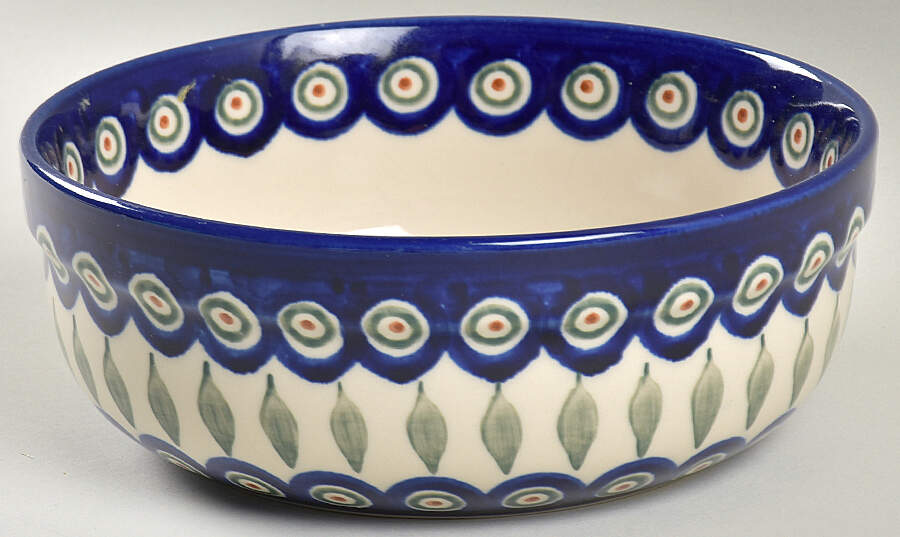 Peacock Soup/Cereal Bowl by BOLESLAWIEC-1