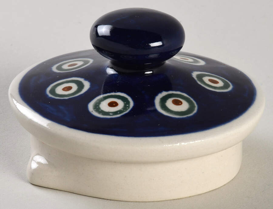Peacock Lid for Coffee Pot by BOLESLAWIEC-1