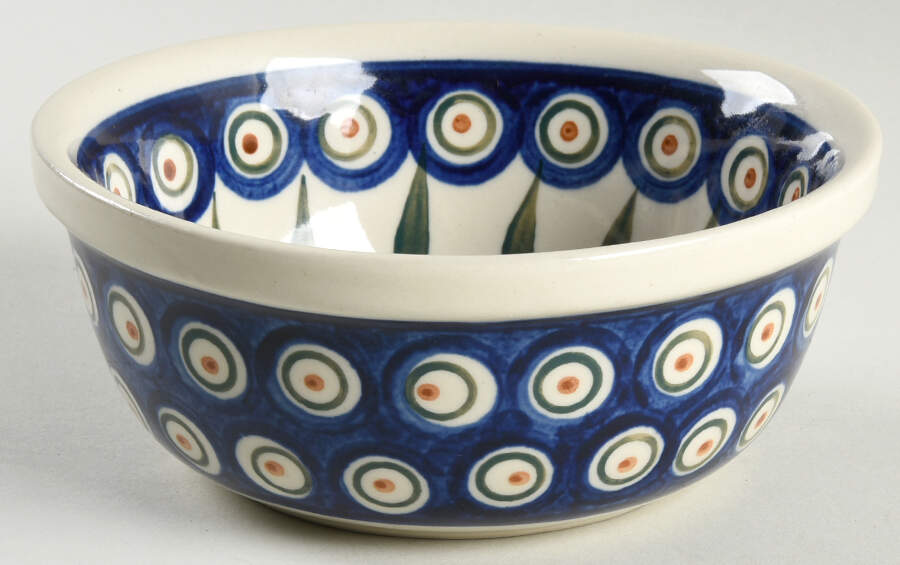 Peacock Soup/Cereal Bowl by BOLESLAWIEC-1