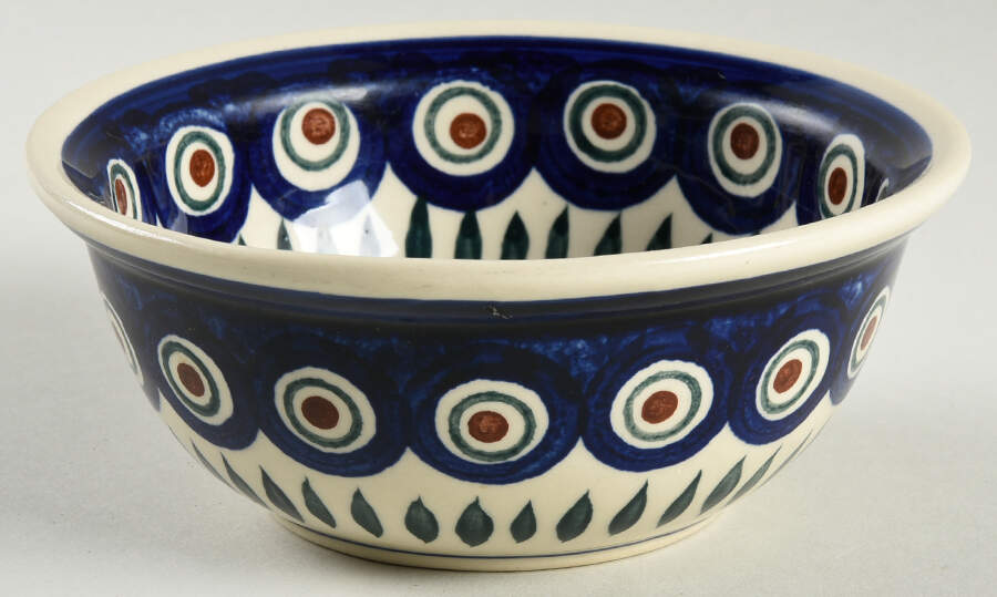 Peacock Coupe Cereal Bowl by BOLESLAWIEC-1