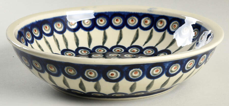 Peacock 9" Salad Serving Bowl by BOLESLAWIEC-1
