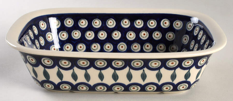 Peacock 10" Rectangular Baker by BOLESLAWIEC-1