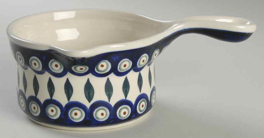 Peacock Open Sauce Boat by BOLESLAWIEC-1