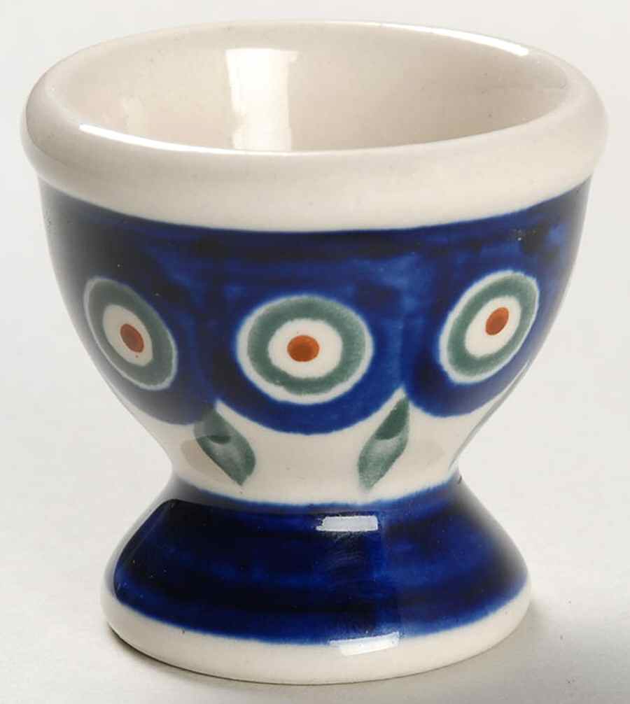 Peacock Single Egg Cup by BOLESLAWIEC-1