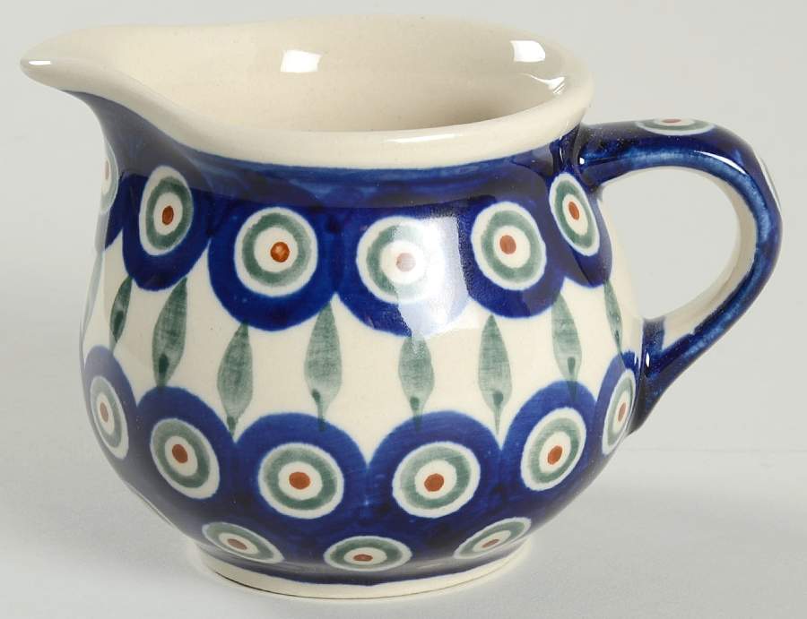 Peacock Creamer by BOLESLAWIEC-1