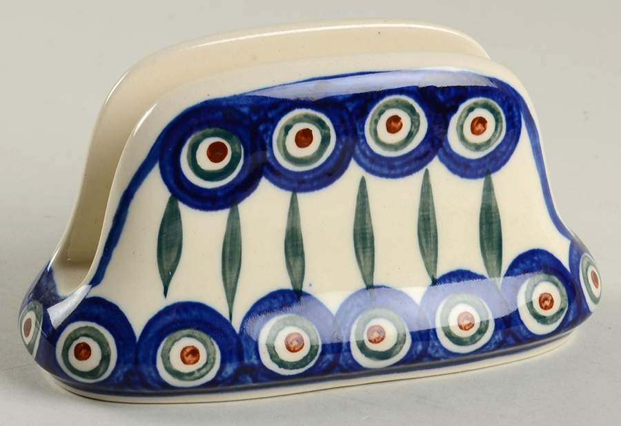 Peacock Napkin Holder by BOLESLAWIEC-1