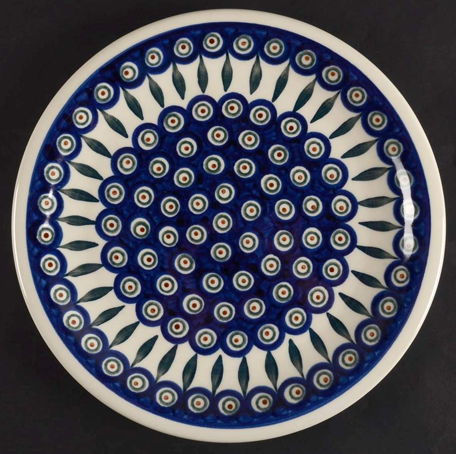 Peacock Dinner Plate by BOLESLAWIEC-1