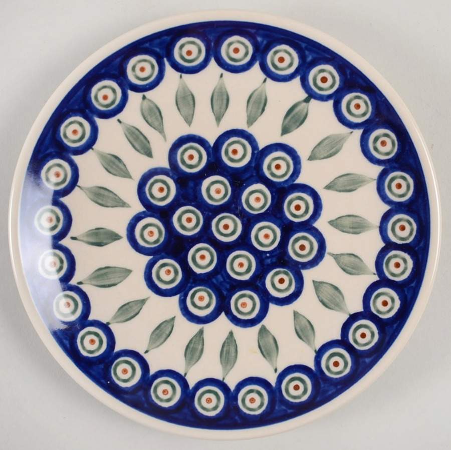 Peacock Salad Plate by BOLESLAWIEC-1