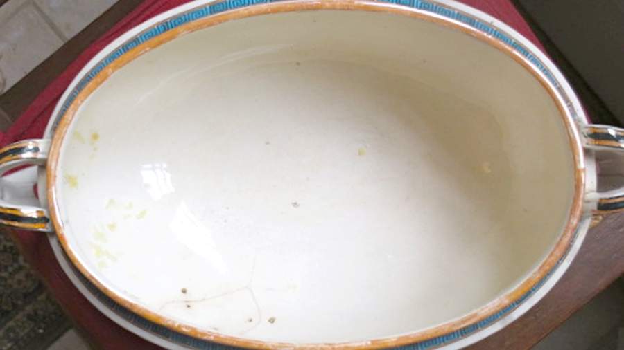 Satsuma (Blue Multicolor) Oval Vegetable No Lid by Bates Gildea & Walker-1