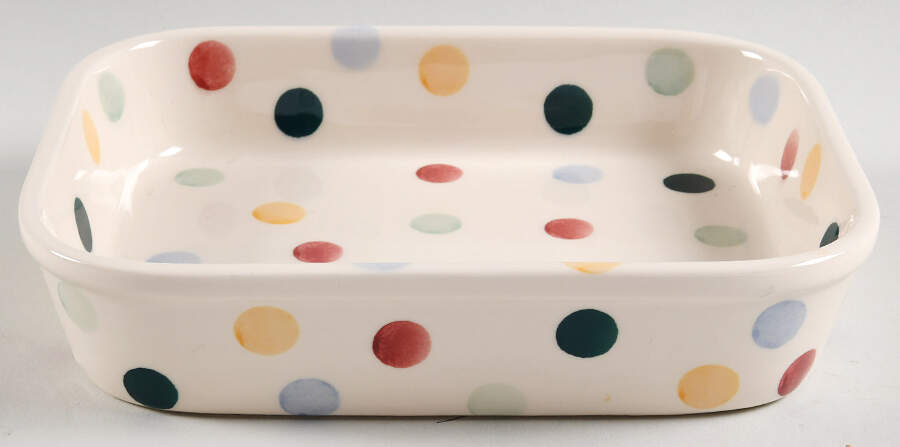 Polka Dot Small Rectangular Baker by Emma Bridgewater-1