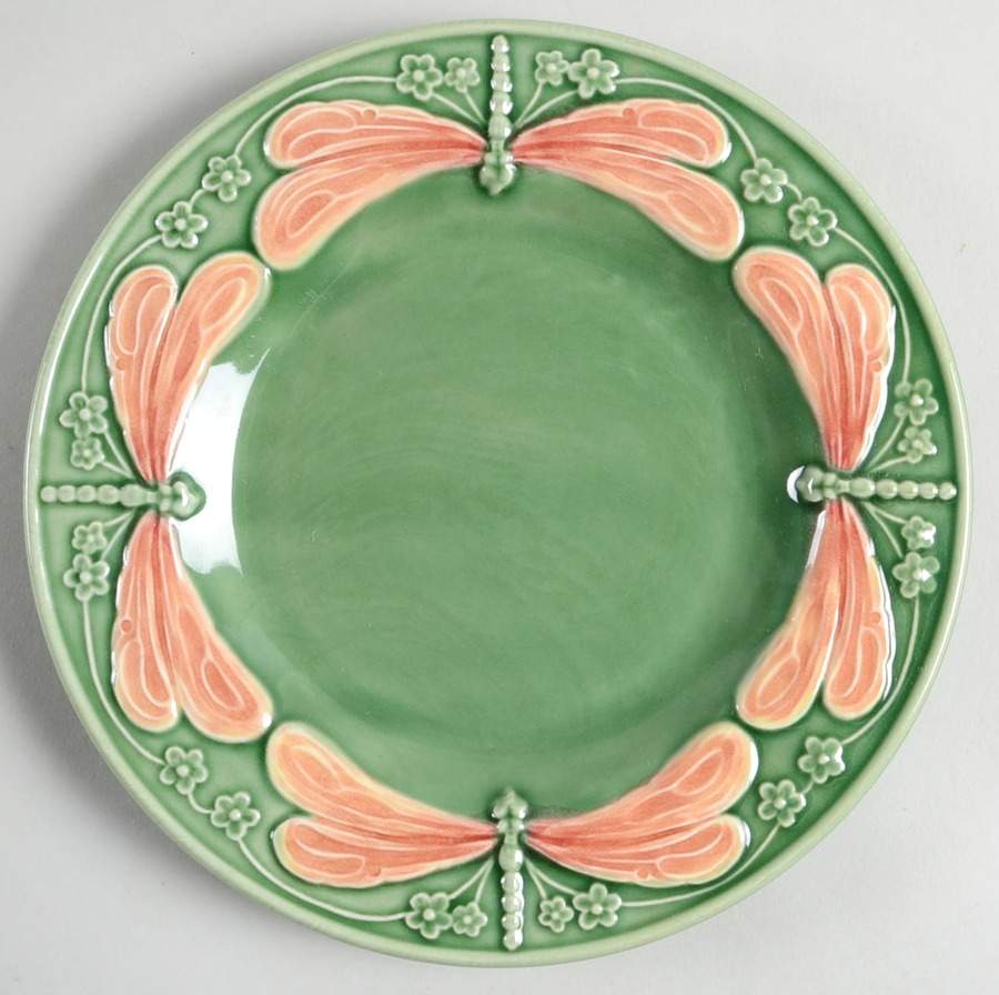 Dragonfly (Multicolor) Salad Plate by Bordallo Pinheiro-1