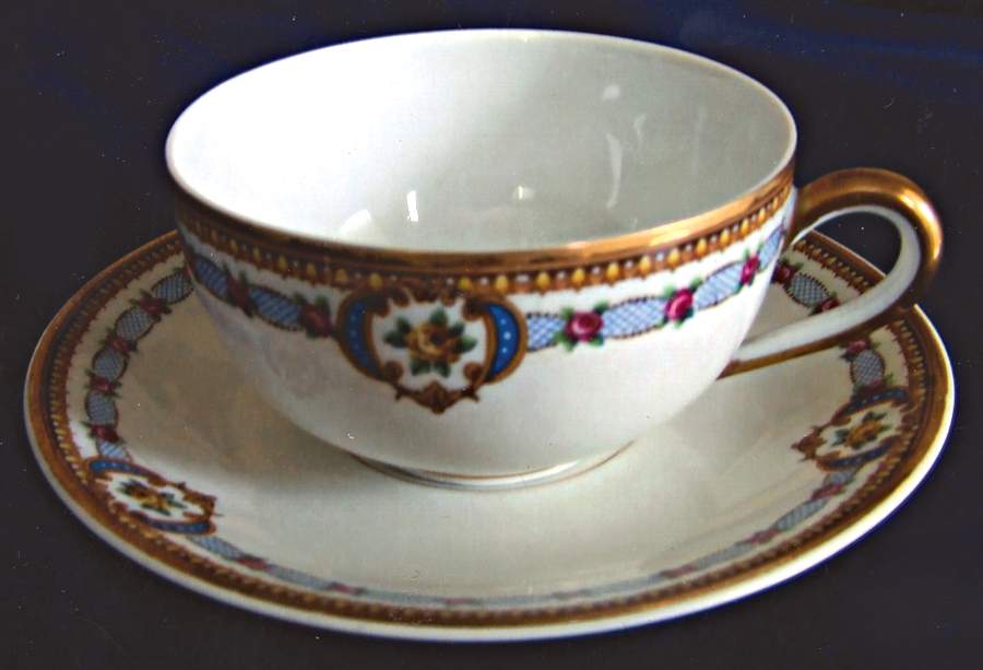BER339 Flat Cup & Saucer Set by Bernardaud-1