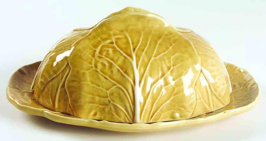 Cabbage Honey Gold 1/4 Lb Covered Butter by Bordallo Pinheiro-1