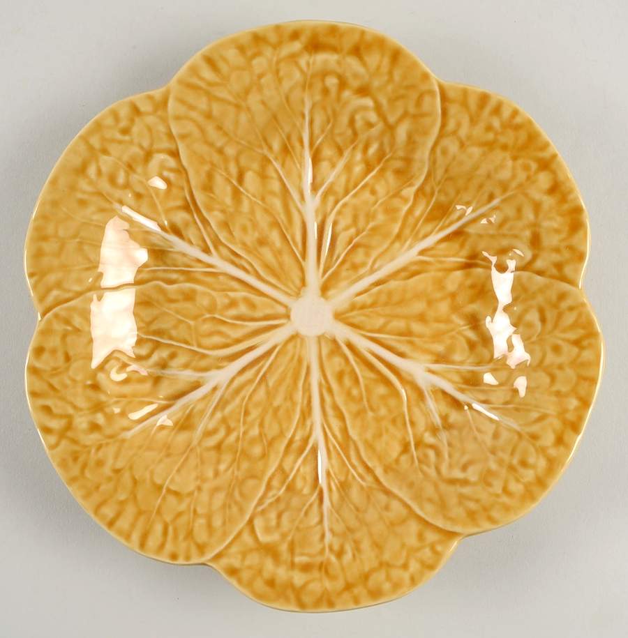 Cabbage Honey Gold Luncheon Plate by Bordallo Pinheiro-1